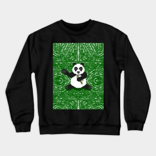 Geometric Panda Crewneck Sweatshirt